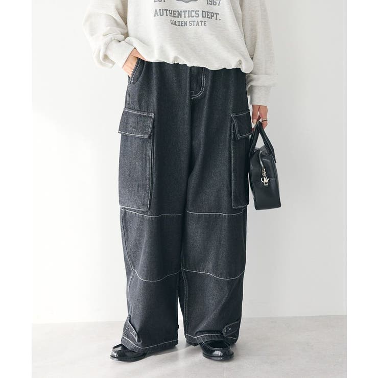 ☆2024AW☆DENIM DUNGAREE デニムダンガリー バックサテン