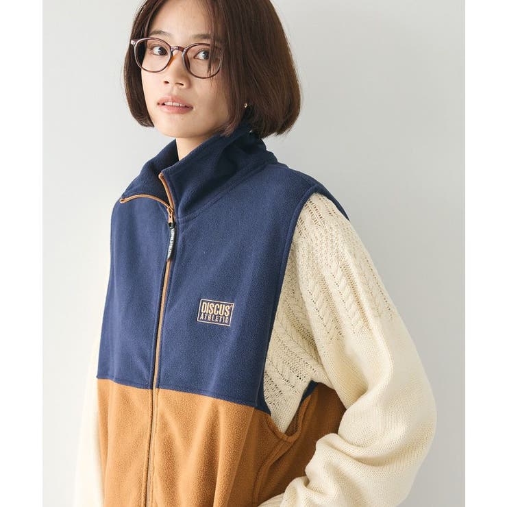 DISCUS/ディスカス フリーススタンドカラーフルZIPベスト[品番：EHEW0046568]｜CRAFT STANDARD  BOUTIQUE（クラフト スタンダード ブティック）のレディースファッション通販｜SHOPLIST（ショップリスト）