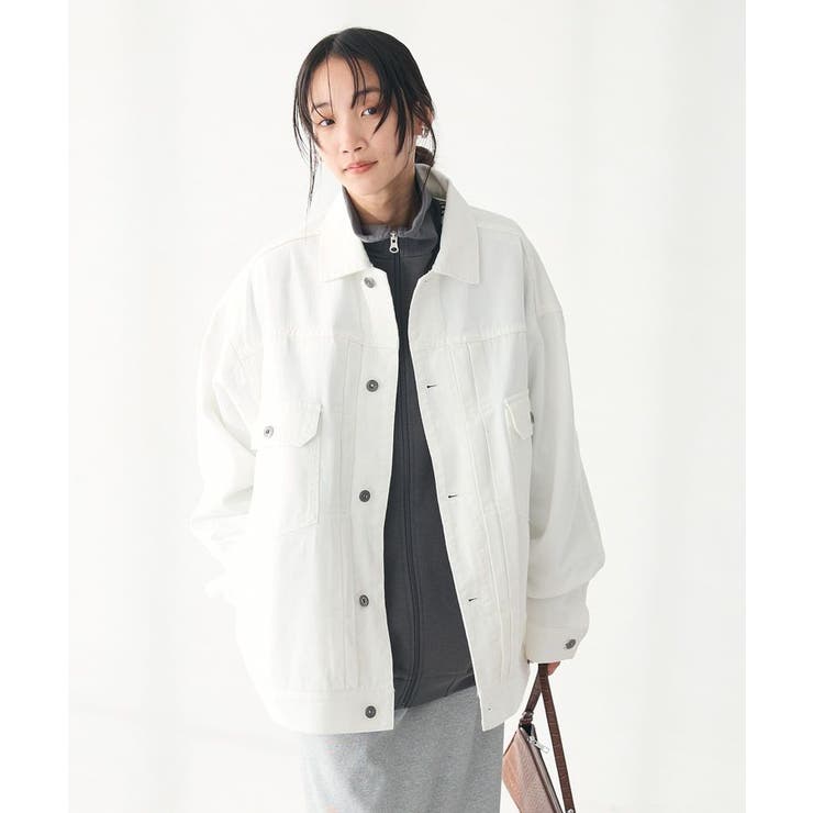 ユニセックス】ホワイトデニム2ndジャケット[品番：EHEW0045588