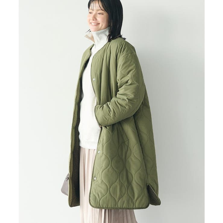 LEPSIM キルトボアコート こまかく リバーシブル ダッカー付き ママコート 売買されたオークション情報 落札价格 【au  payマーケット】の商品情報をアーカイブ公開