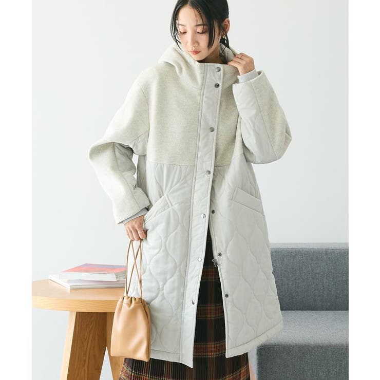 キルト切替フードコート[品番：EHEW0045618]｜CRAFT STANDARD