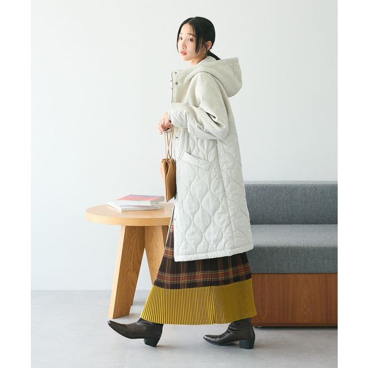 キルト切替フードコート[品番：EHEW0045618]｜CRAFT STANDARD BOUTIQUE 