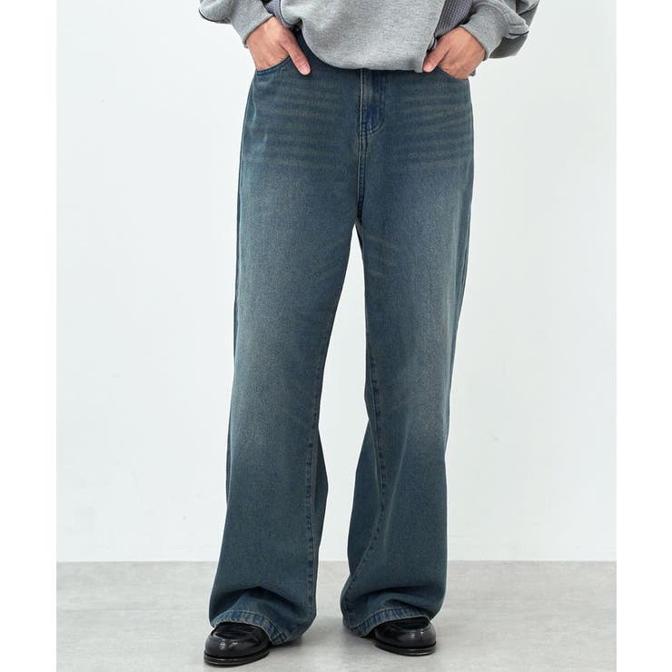 D | 【WEB限定】デニムオーバーダイバギーパンツ | CRAFT STANDARD BOUTIQUE