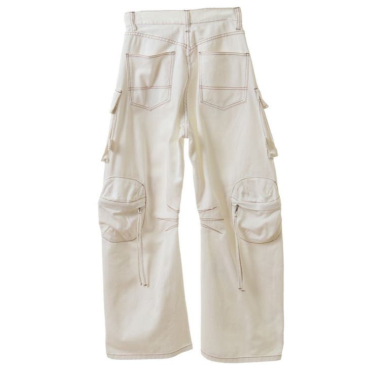 ユニセックス】ホワイトデニムワイドカーゴパンツ[品番：EHEW0046847]｜CRAFT STANDARD BOUTIQUE（クラフト スタンダード  ブティック）のレディースファッション通販｜SHOPLIST（ショップリスト）