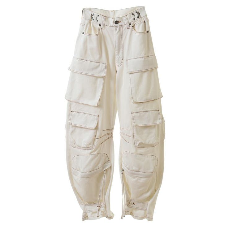 ユニセックス】ホワイトデニムワイドカーゴパンツ[品番：EHEW0046847]｜CRAFT STANDARD BOUTIQUE（クラフト スタンダード  ブティック）のレディースファッション通販｜SHOPLIST（ショップリスト）
