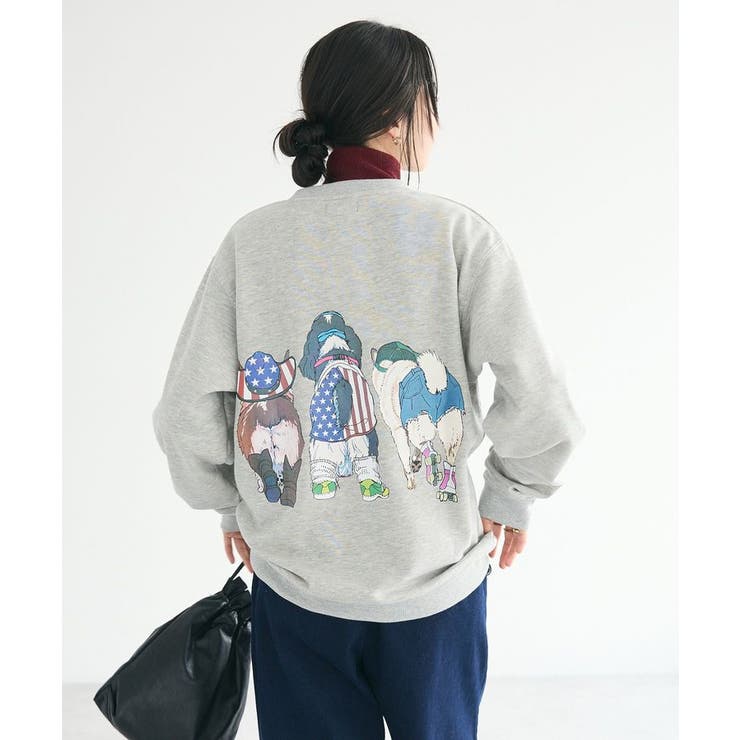 ユニセックス】裏起毛アニマルプリントスウェット[品番：EHEW0045668]｜CRAFT STANDARD BOUTIQUE（クラフト スタンダード  ブティック）のレディースファッション通販｜SHOPLIST（ショップリスト）
