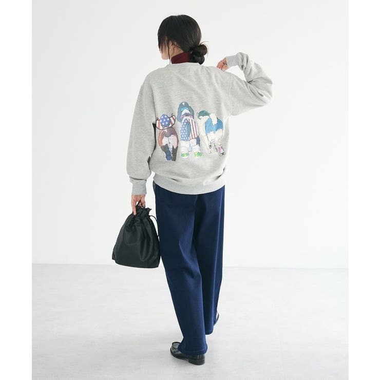 ユニセックス】裏起毛アニマルプリントスウェット[品番：EHEW0045668]｜CRAFT STANDARD BOUTIQUE（クラフト スタンダード  ブティック）のレディースファッション通販｜SHOPLIST（ショップリスト）
