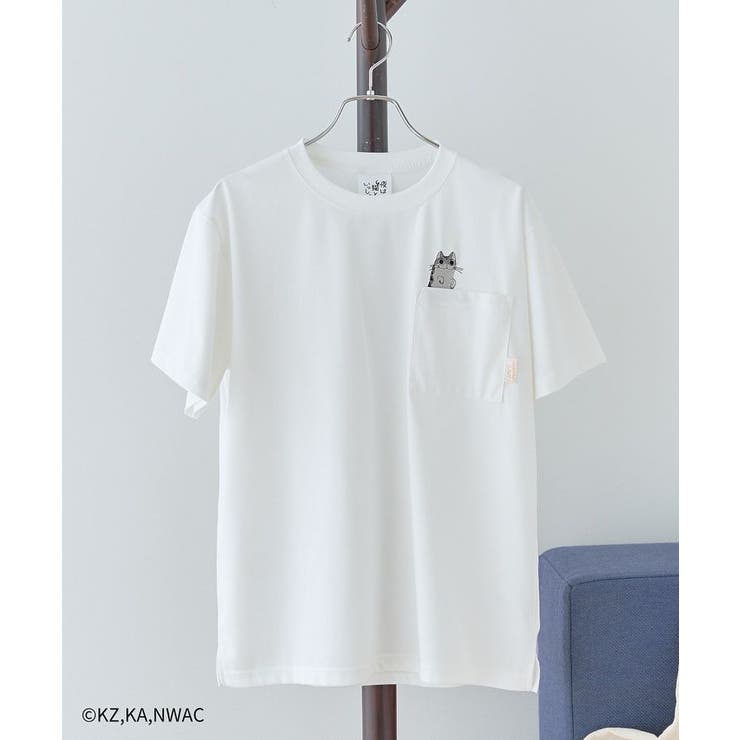 夜は猫といっしょ/PKT-TEE[品番：EHEW0046635]｜CRAFT STANDARD