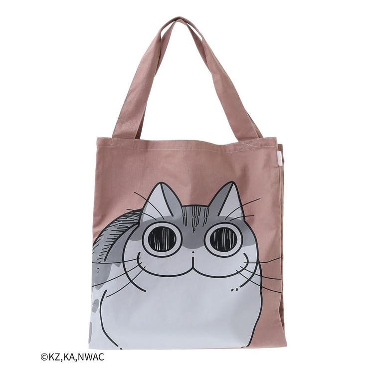 夜は猫といっしょ/トライアングルトートバック[品番：EHEW0046633