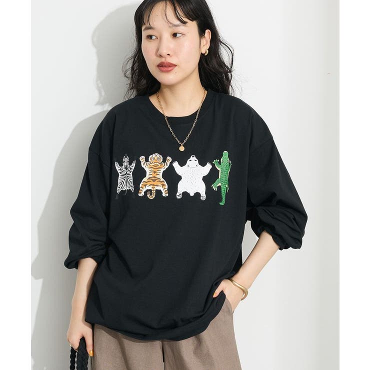 ユニセックス】アニマルプリントL/S TEE-B[品番：EHEW0045675]｜CRAFT 