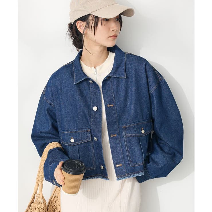 カットオフデニムショートジャケット | CRAFT STANDARD BOUTIQUE | 詳細画像1 