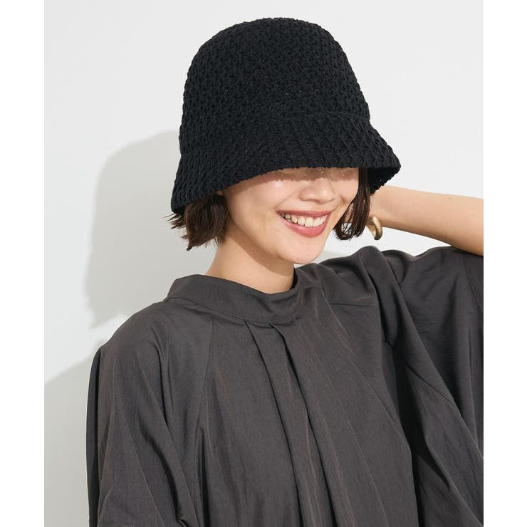 ブラック | Finissage ヤーンクロッシェハット | CRAFT STANDARD BOUTIQUE