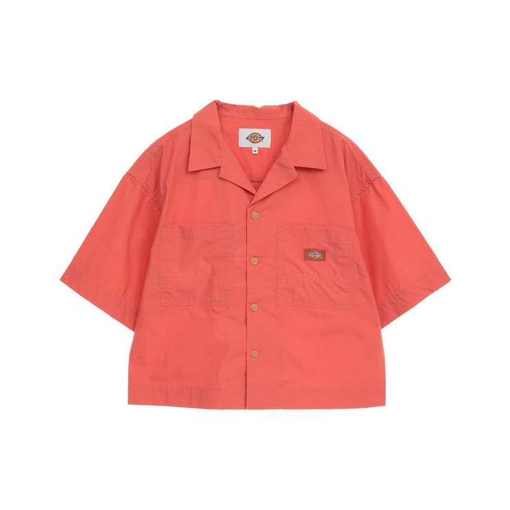 ブラウス シャツ 「Dickies」コットンダンプクロップドシャツ レディース Dickies/ディッキーズ コットンダンプクロップドシャツ[品番
