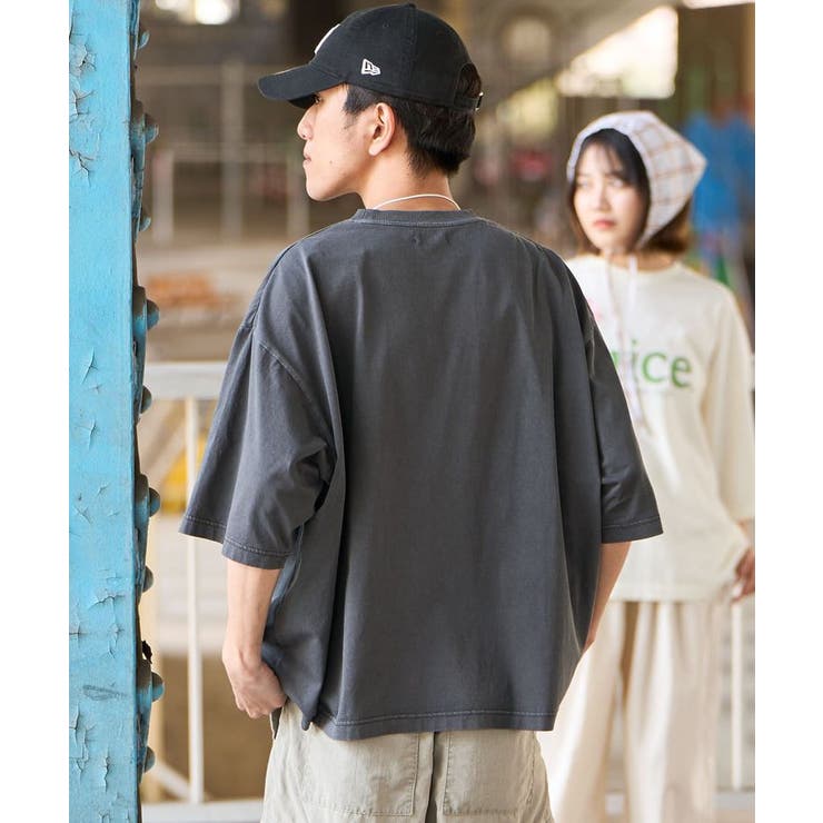 【GRAVER】TAKE CARE 半袖T 3COLOR ヴィンテージ加工 花刺繍Tシャツ【ユニセックス】[品番