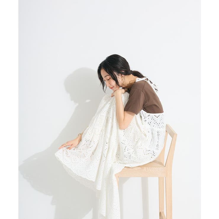 インド綿/シフリー切り替えティアードキャミワンピース | CRAFT STANDARD BOUTIQUE | 詳細画像7 