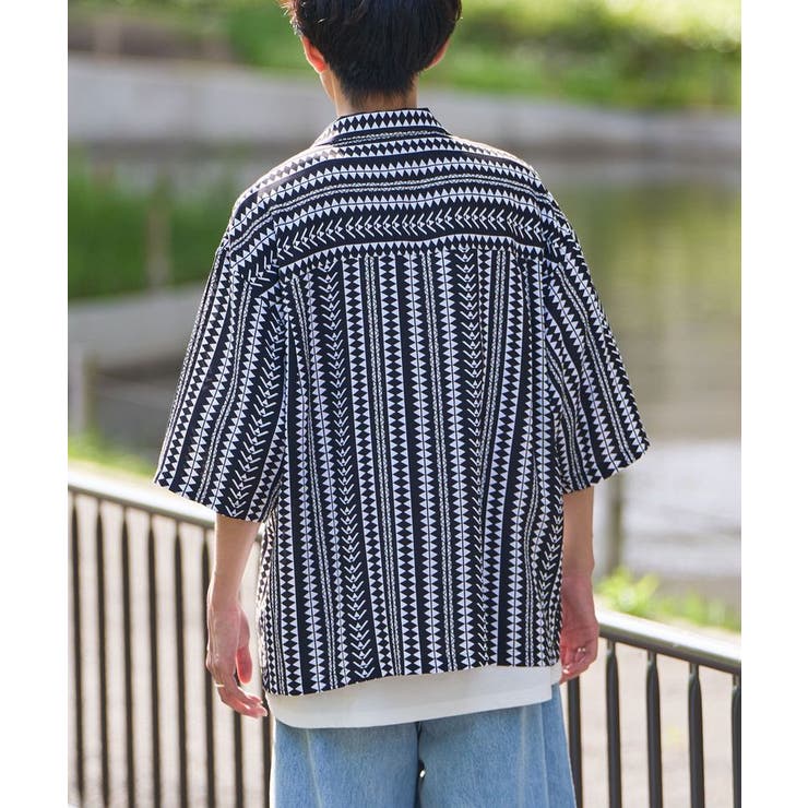 レーヨンオープンカラーシャツ | CRAFT STANDARD BOUTIQUE | 詳細画像4 