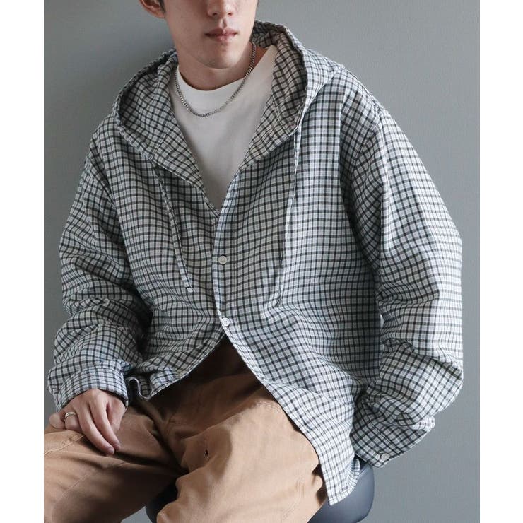 チェックグリーン | チェックフードシャツ | CRAFT STANDARD BOUTIQUE