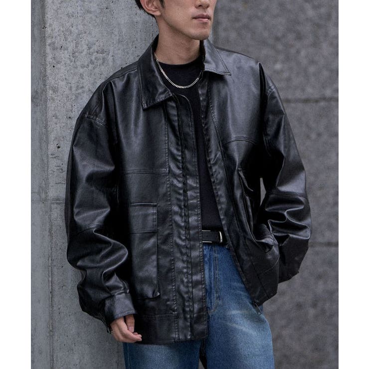 フェイクレザー A-2ジャケット | CRAFT STANDARD BOUTIQUE | 詳細画像3 