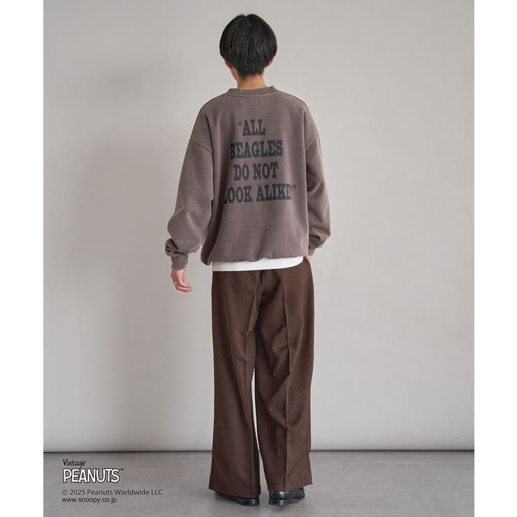 【PEANUTS/SNOOPY】スノーウォッシュボンディング裏毛スウェット | CRAFT STANDARD BOUTIQUE | 詳細画像15 