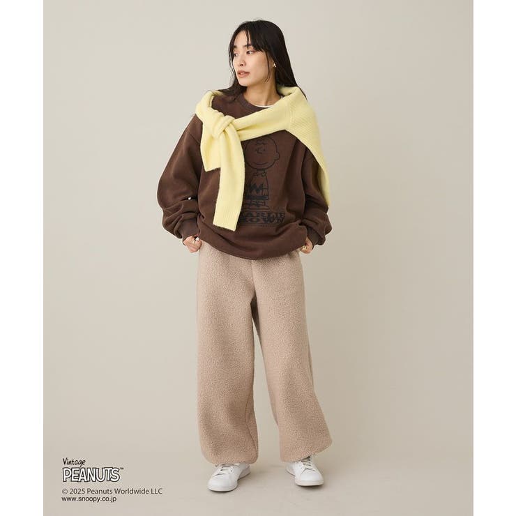 【PEANUTS/SNOOPY】スノーウォッシュボンディング裏毛スウェット | CRAFT STANDARD BOUTIQUE | 詳細画像5 