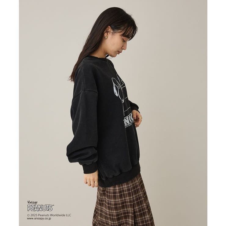 【PEANUTS/SNOOPY】スノーウォッシュボンディング裏毛スウェット | CRAFT STANDARD BOUTIQUE | 詳細画像4 