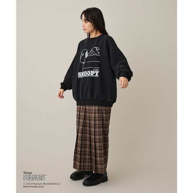 【PEANUTS/SNOOPY】スノーウォッシュボンディング裏毛スウェット | CRAFT STANDARD BOUTIQUE | 詳細画像7 