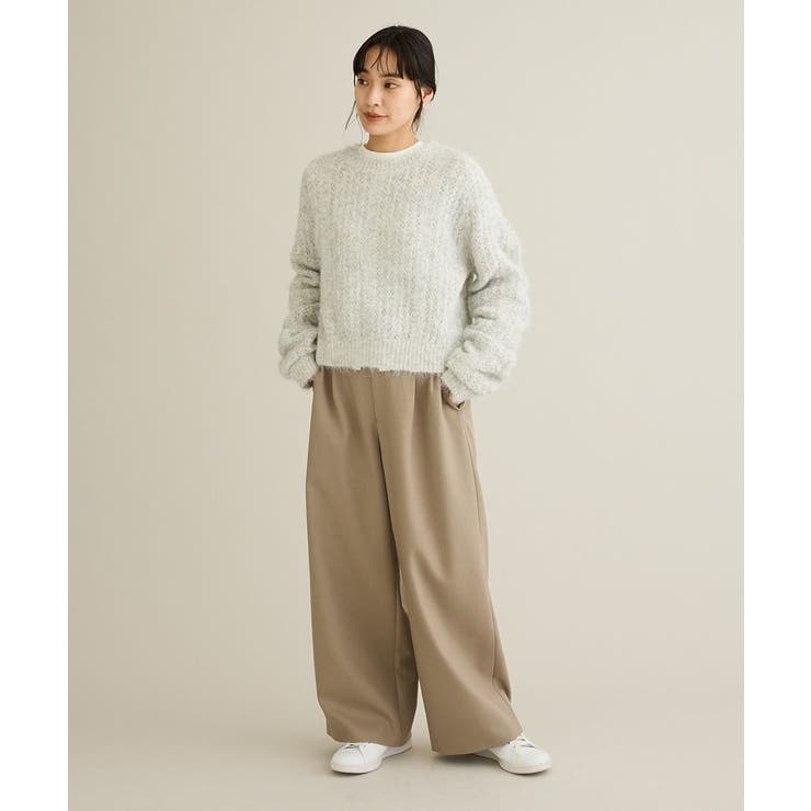 洗える/シャーリングスリーブニットプルオーバー | CRAFT STANDARD BOUTIQUE | 詳細画像12 