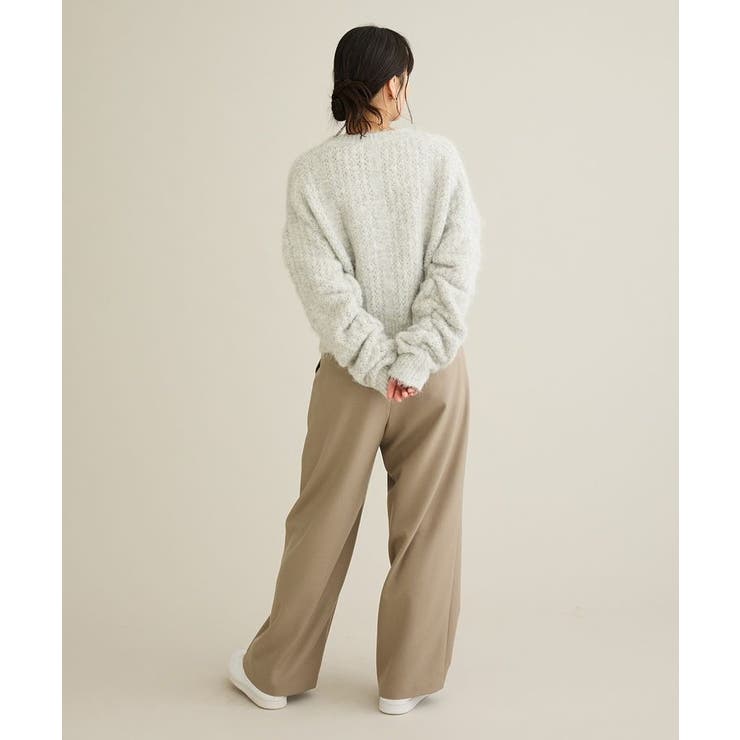 洗える/シャーリングスリーブニットプルオーバー | CRAFT STANDARD BOUTIQUE | 詳細画像15 