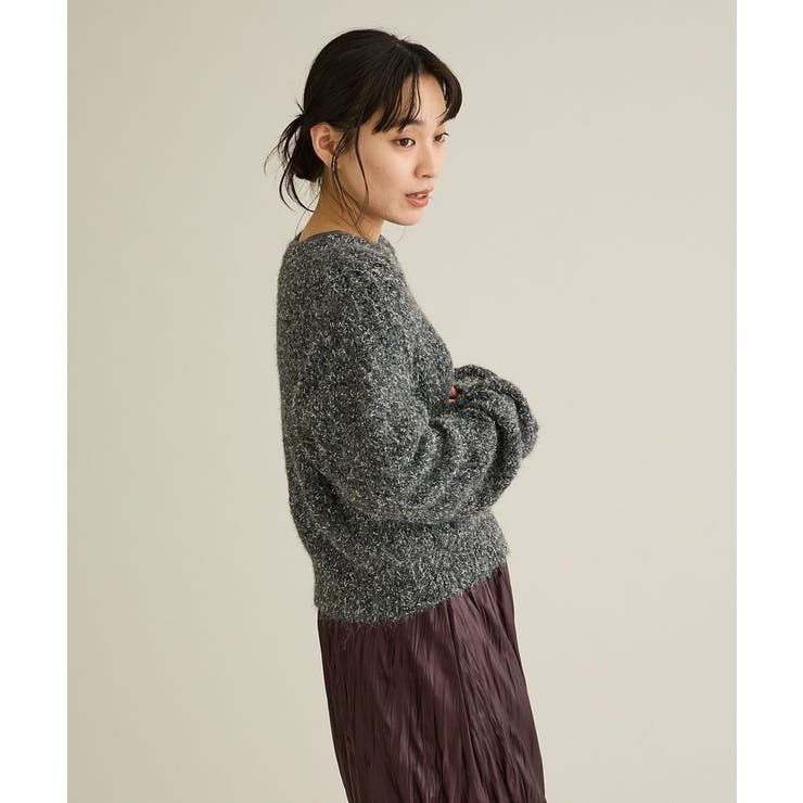 洗える/シャーリングスリーブニットプルオーバー | CRAFT STANDARD BOUTIQUE | 詳細画像3 