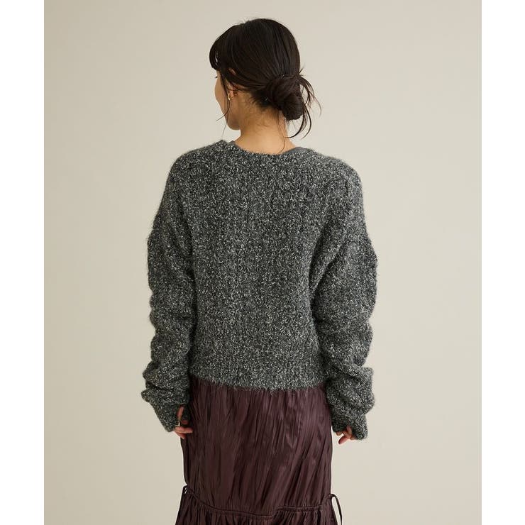 洗える/シャーリングスリーブニットプルオーバー | CRAFT STANDARD BOUTIQUE | 詳細画像4 