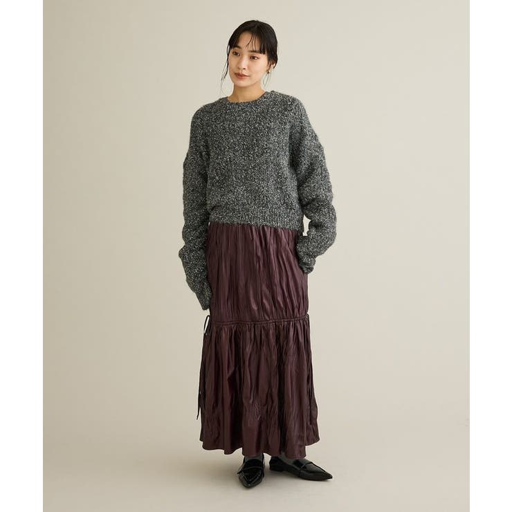 洗える/シャーリングスリーブニットプルオーバー | CRAFT STANDARD BOUTIQUE | 詳細画像5 