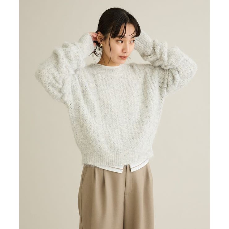 洗える/シャーリングスリーブニットプルオーバー | CRAFT STANDARD BOUTIQUE | 詳細画像8 