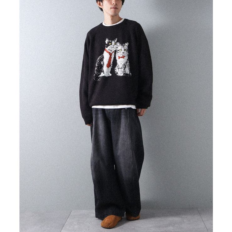 ダブルジャカードアニマル柄ニットA | CRAFT STANDARD BOUTIQUE | 詳細画像4 