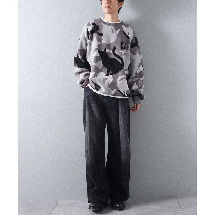 ダブルジャカードアニマル柄ニットB | CRAFT STANDARD BOUTIQUE | 詳細画像4 