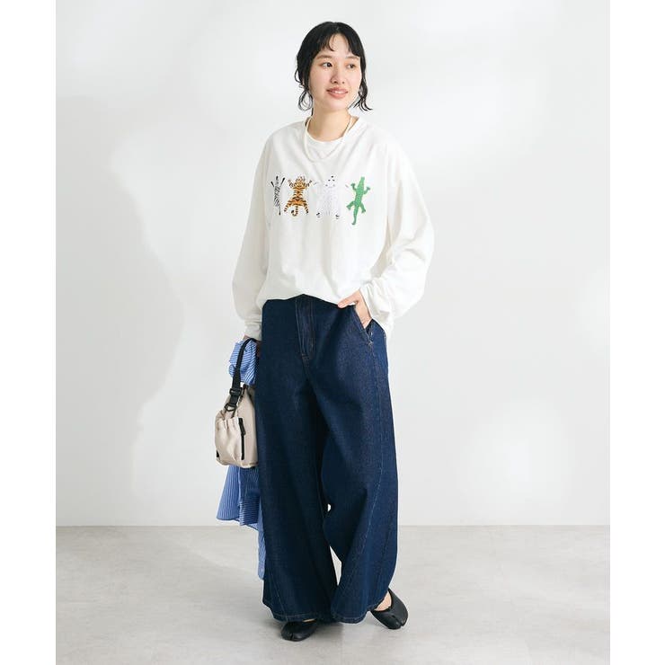 【ユニセックス】サルベージデニムワイドパンツ | CRAFT STANDARD BOUTIQUE | 詳細画像4 