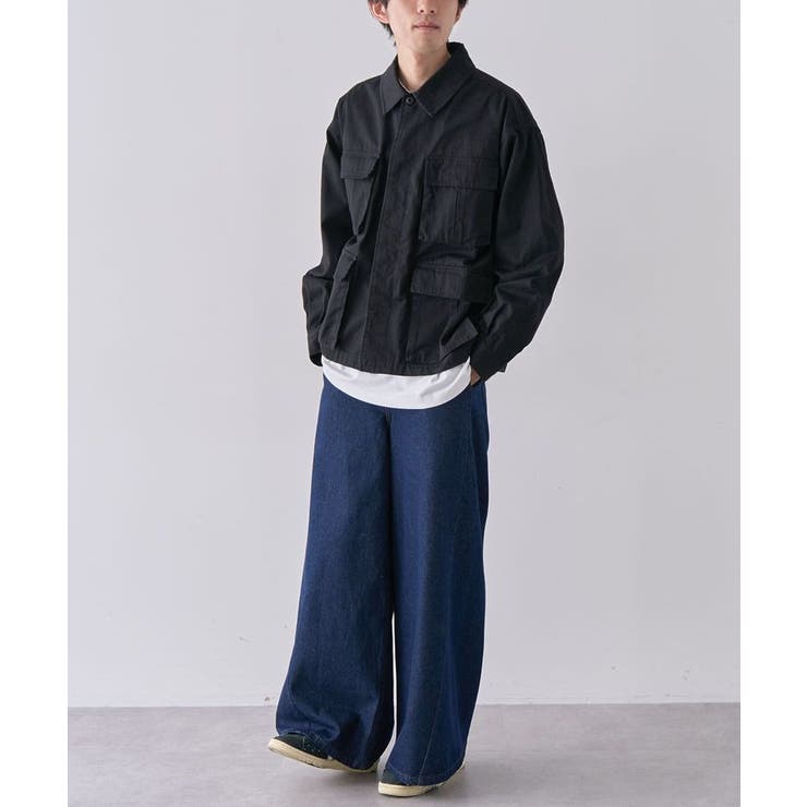 【ユニセックス】サルベージデニムワイドパンツ | CRAFT STANDARD BOUTIQUE | 詳細画像7 