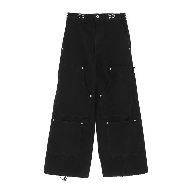 ユニセックス】ダブルニーデニムパンツ[品番：EHEW0048046