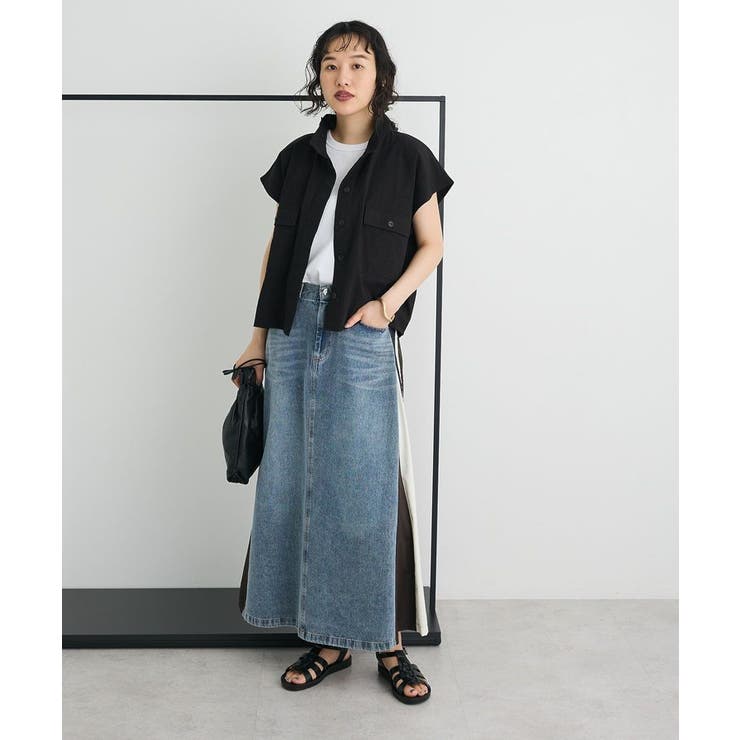 デニム切替異素材スカート | CRAFT STANDARD BOUTIQUE | 詳細画像11 