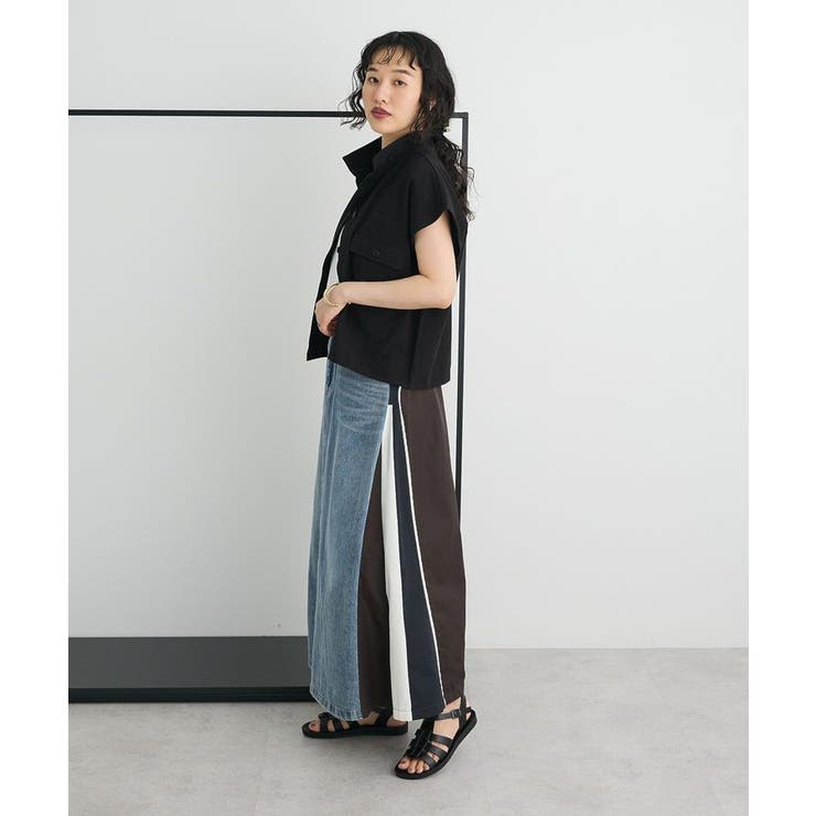 デニム切替異素材スカート | CRAFT STANDARD BOUTIQUE | 詳細画像12 