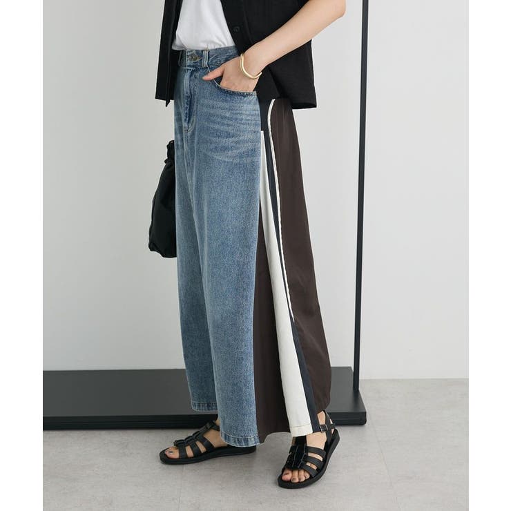 デニム切替異素材スカート | CRAFT STANDARD BOUTIQUE | 詳細画像3 