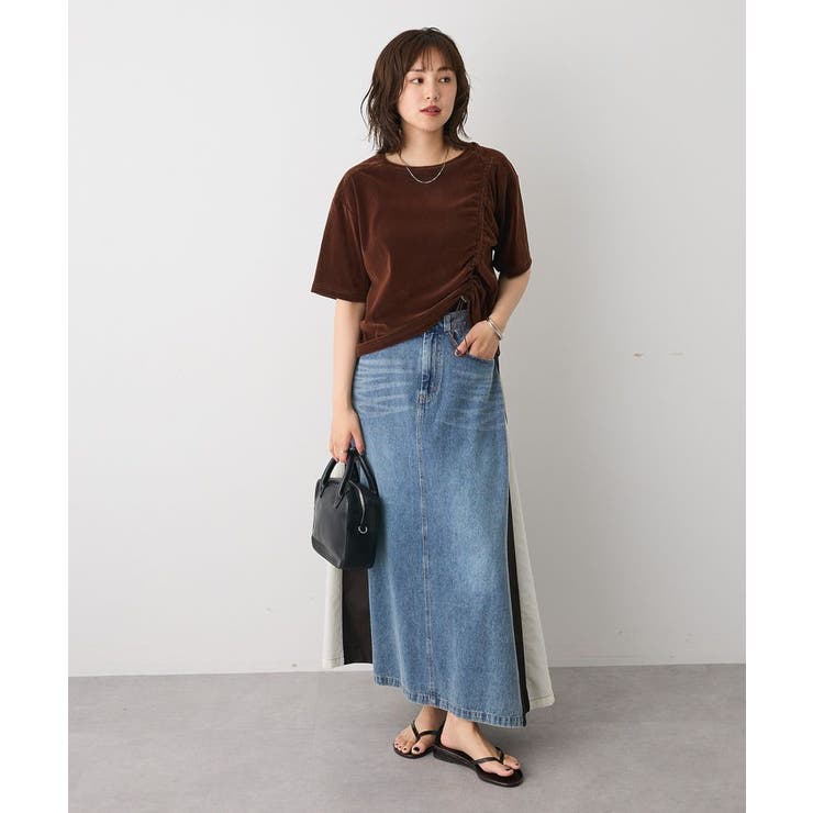 デニム切替異素材スカート | CRAFT STANDARD BOUTIQUE | 詳細画像5 