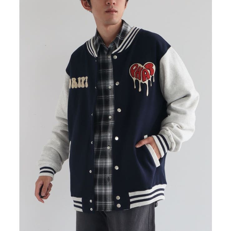 ネイビー | サガラ刺繍スタジャン | CRAFT STANDARD BOUTIQUE