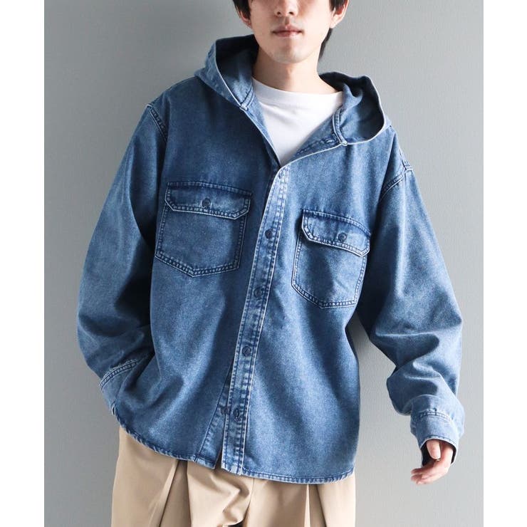 デニムフードシャツ | CRAFT STANDARD BOUTIQUE | 詳細画像7 