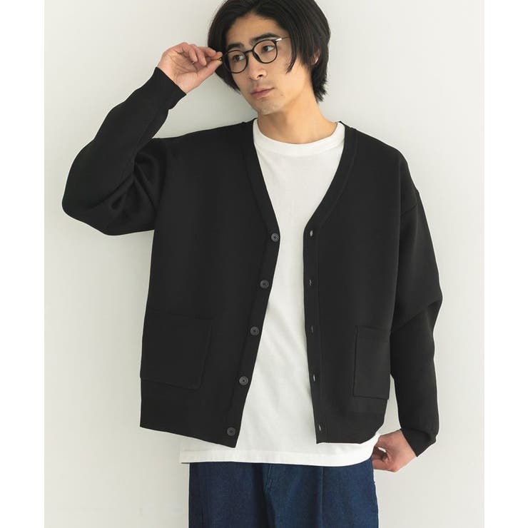 ブラック | ウォッシャブルVネックカーディガン | CRAFT STANDARD BOUTIQUE
