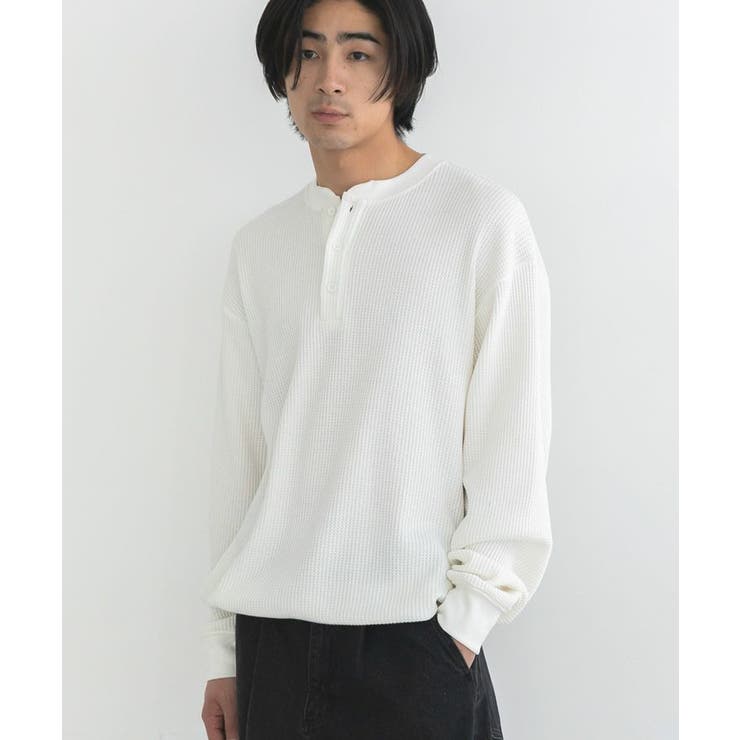ホワイト | 抗菌防臭 ヘンリーネックサーマルロンT | CRAFT STANDARD BOUTIQUE