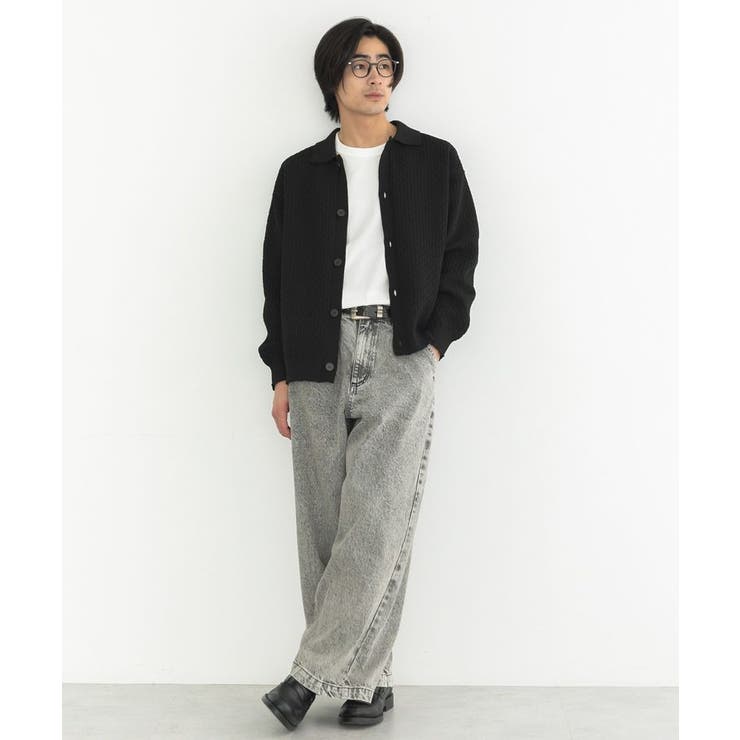 ハイブリーチケミカル加工デニムワイドパンツ | CRAFT STANDARD BOUTIQUE | 詳細画像5 