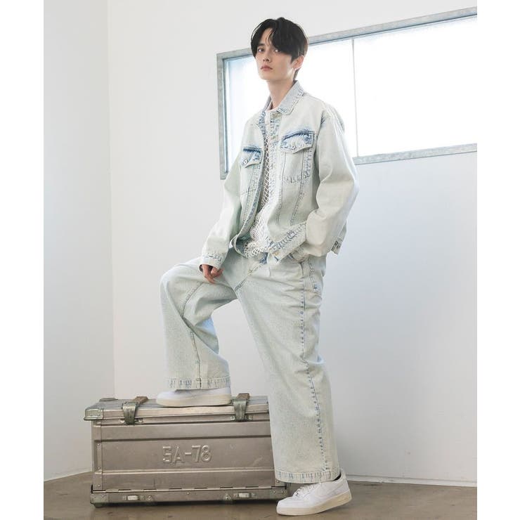 ハイブリーチケミカル加工デニムワイドパンツ | CRAFT STANDARD BOUTIQUE | 詳細画像11 