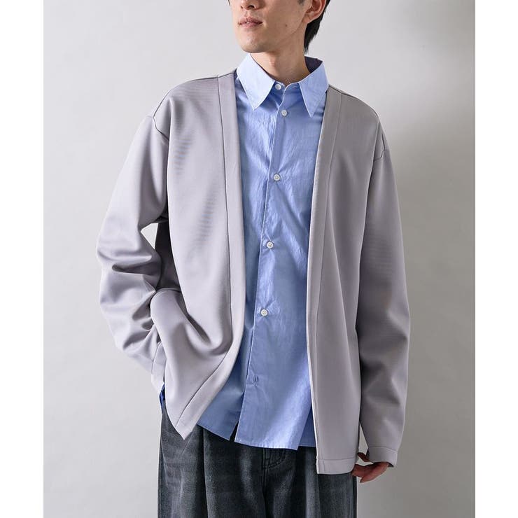 グレー | ボタンレスカットカーディガン | CRAFT STANDARD BOUTIQUE