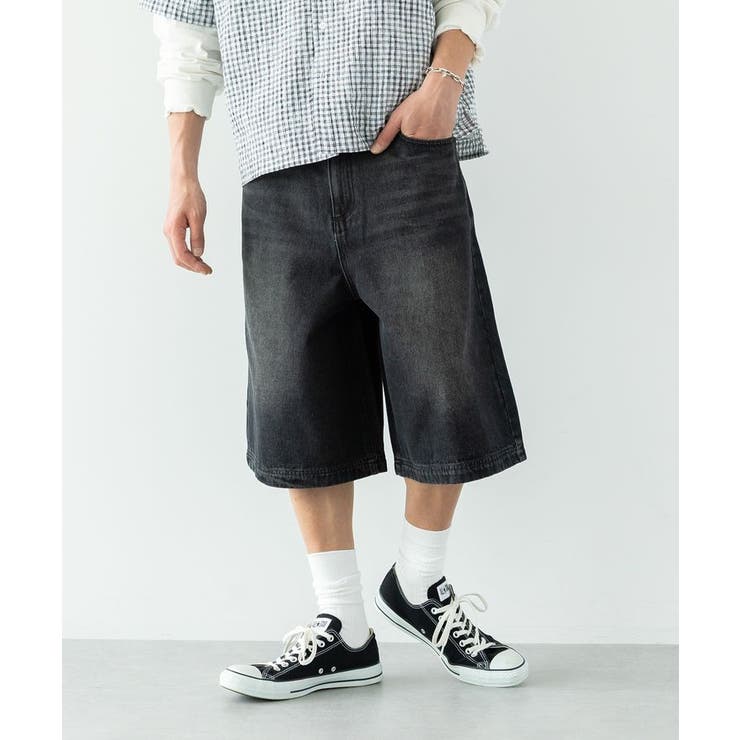 ブラック | デニムバギーショーツ | CRAFT STANDARD BOUTIQUE