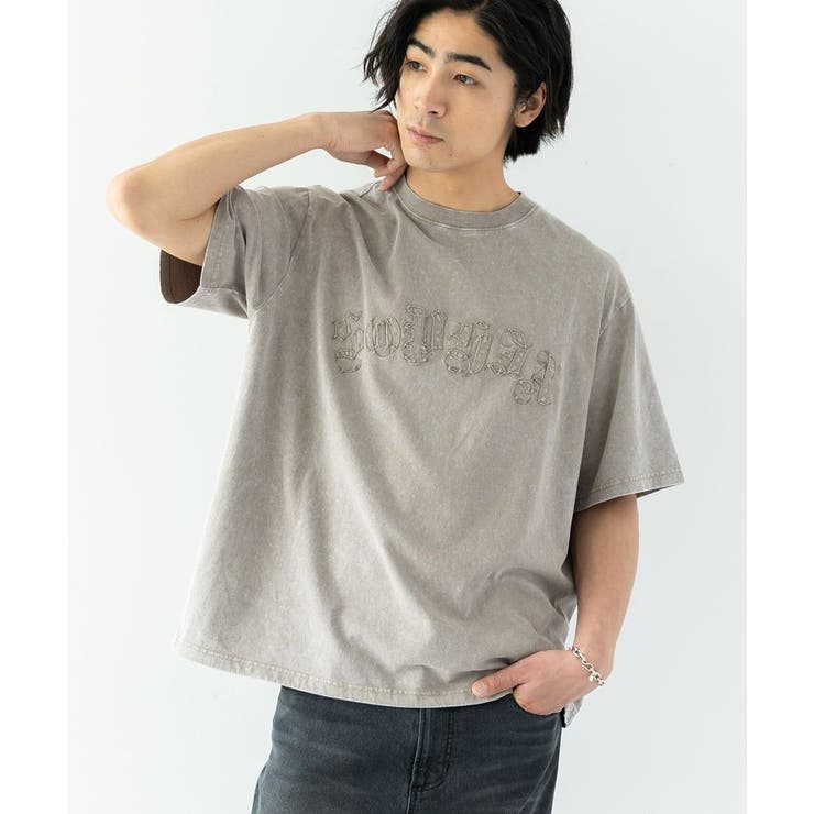 グレーベージュ | ロゴパッチピグメントT | CRAFT STANDARD BOUTIQUE